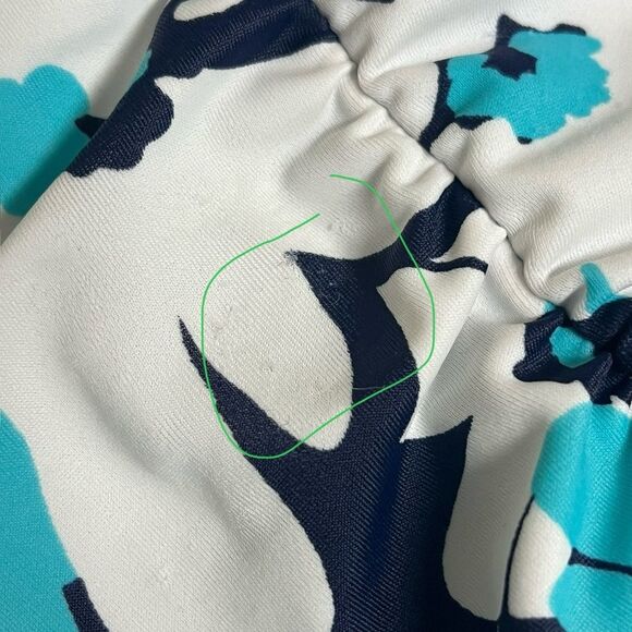 Jamaica Bay Blue Floral Tankini Swim Top size 8 - Picture 7 of 7